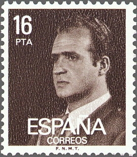 ESPAÑA 1980 2558 Sello Serie Basica D. Juan Carlos I sin goma 